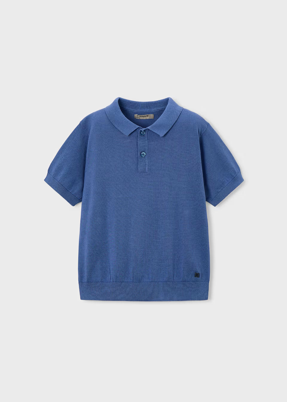 Knit Short Sleeve Polo - Indigo
