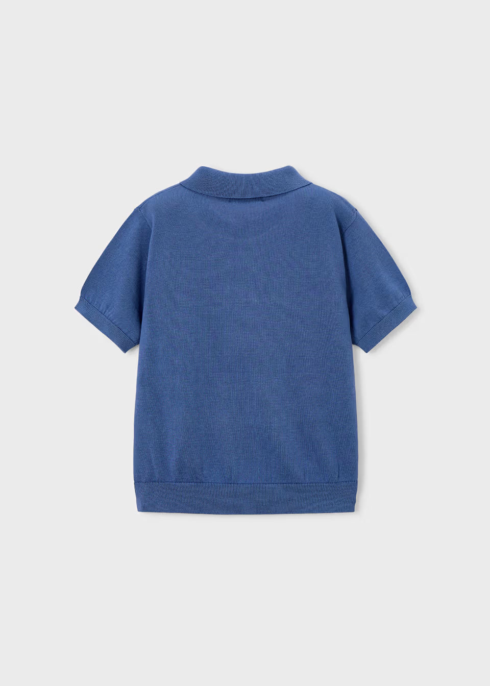 Knit Short Sleeve Polo - Indigo