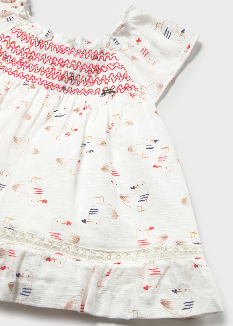 Smocked Dress - Sea Birds