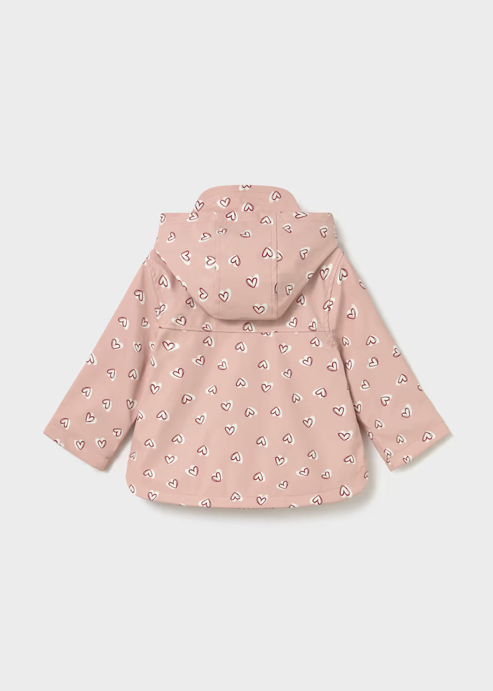 Hooded Raincoat - Blush Hearts