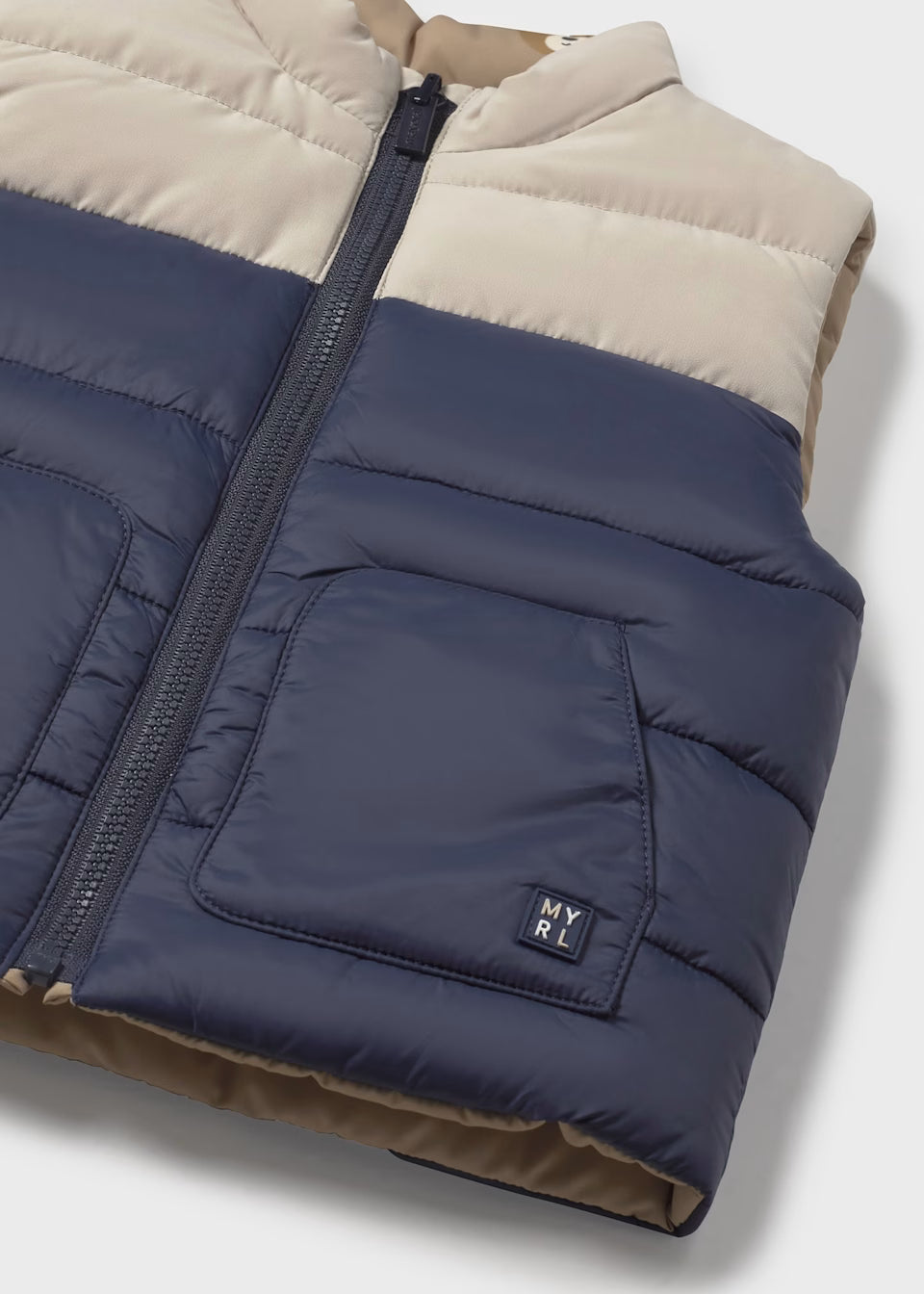 Reversible Puffer Vest - Navy Bears