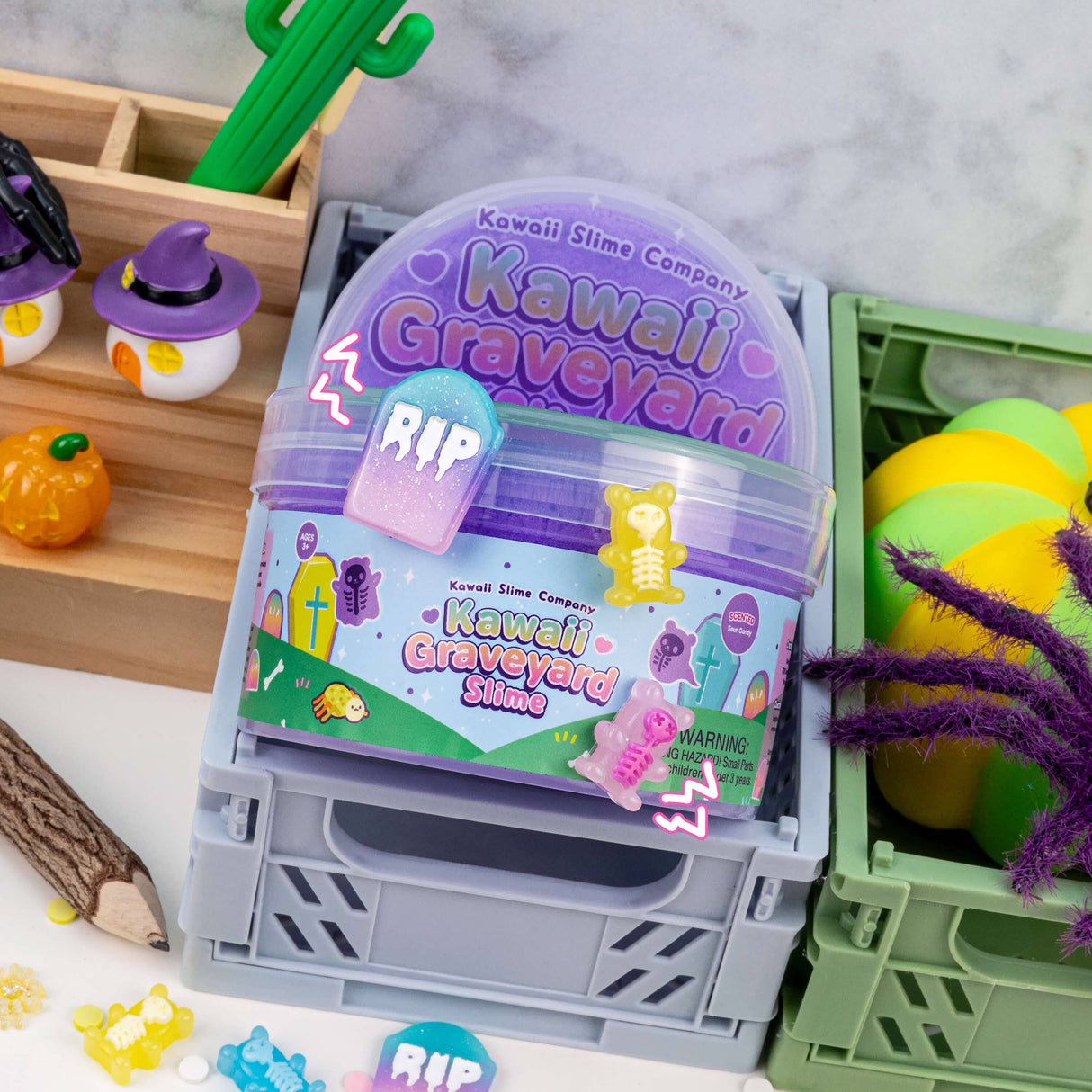 Kawaii Slime - Kawaii Graveyard Cloud Creme Slime