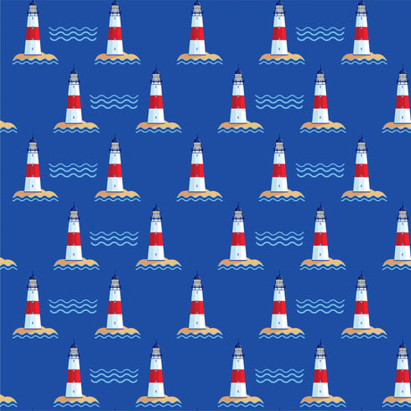 Zip Romper - Hamptons Lighthouse