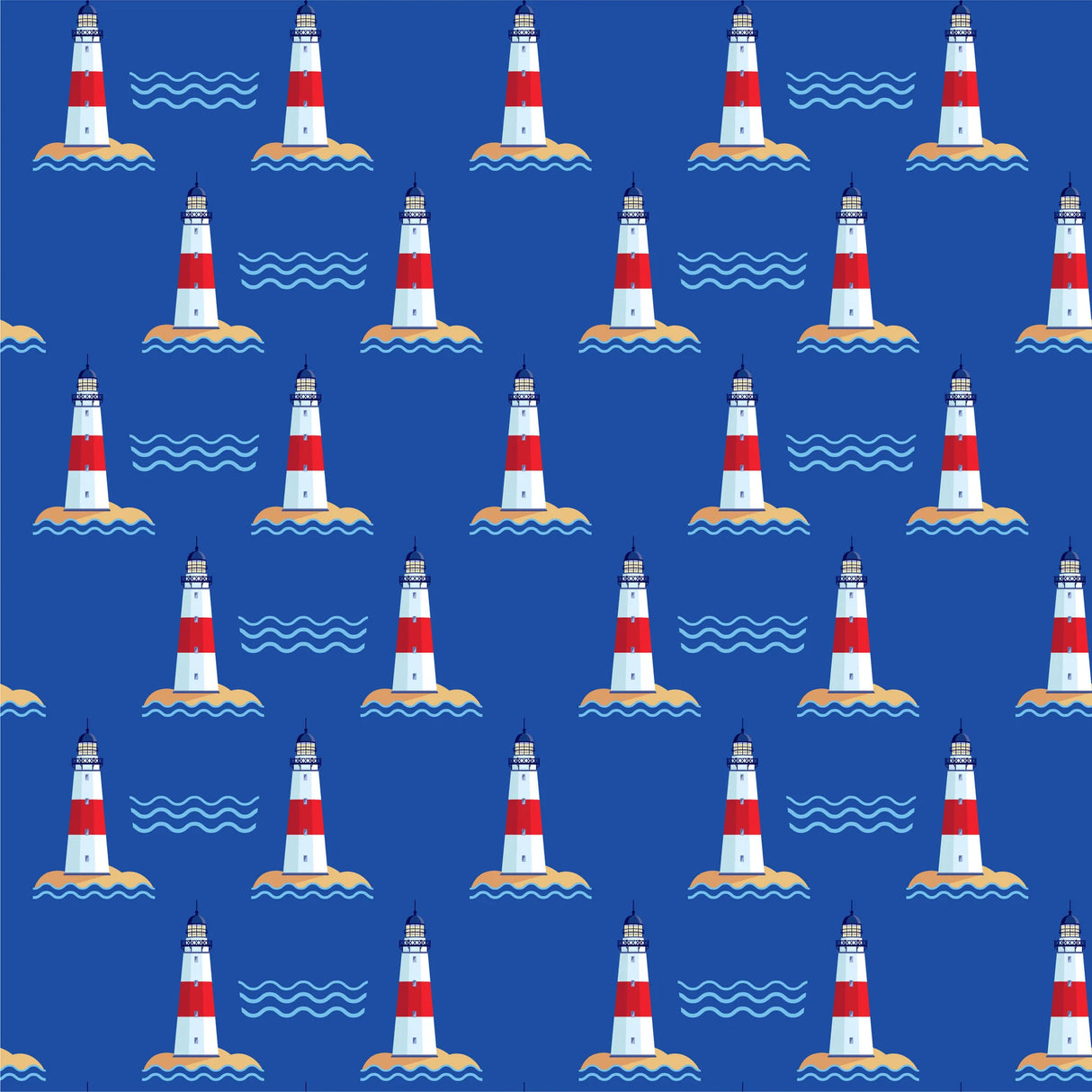 Zip Romper - Hamptons Lighthouse