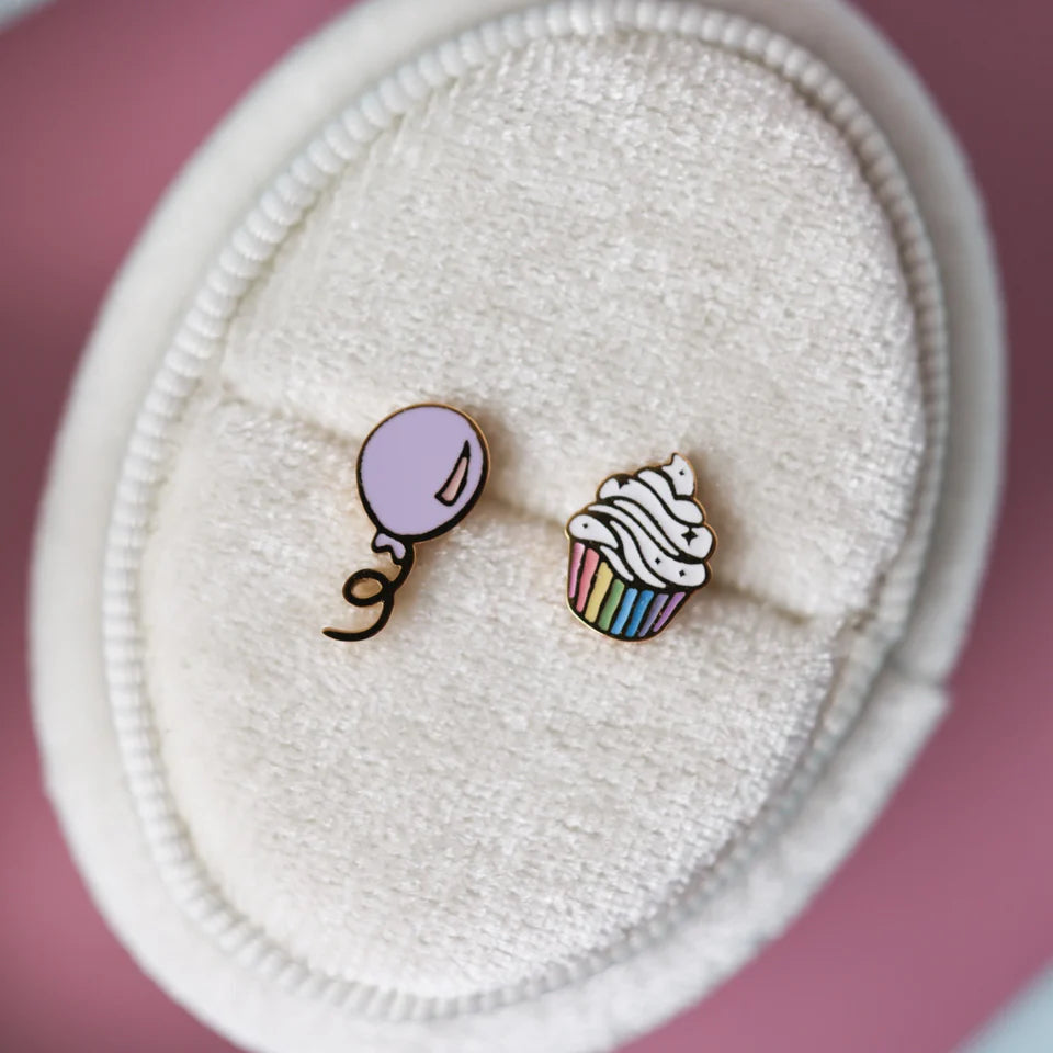 Pierced Co. Screwback Earrings - Birthday Party