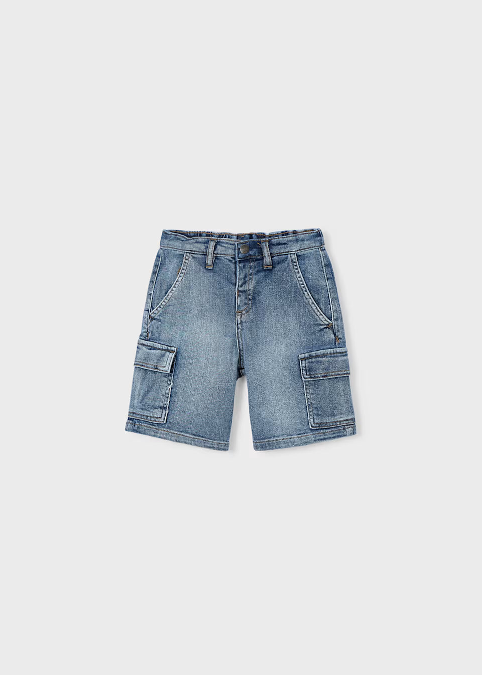 Denim Cargo Shorts