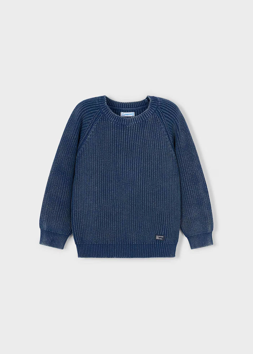 Knit Sweater - Washed Blue