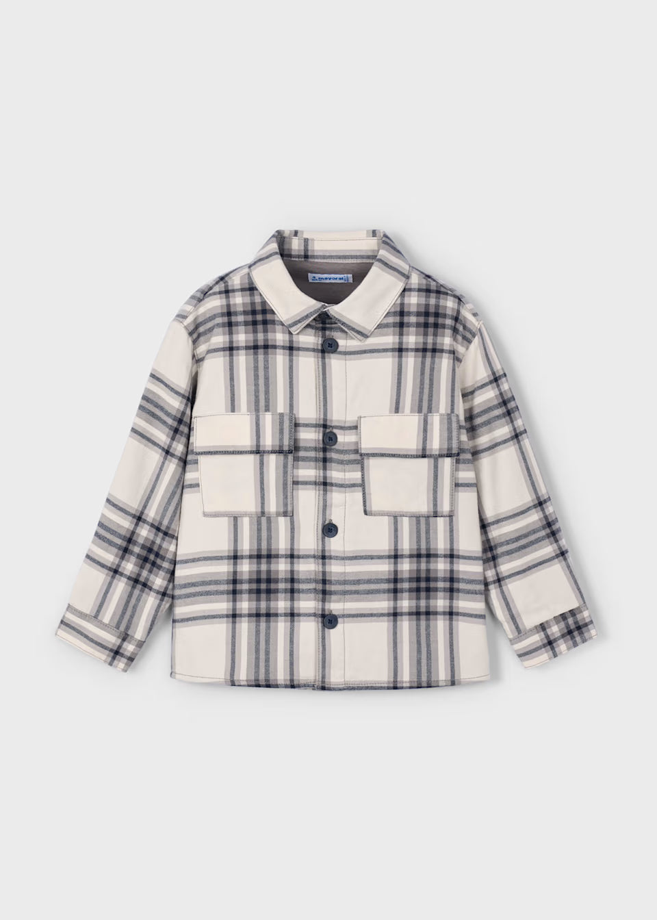 Plaid Overshirt - Grey