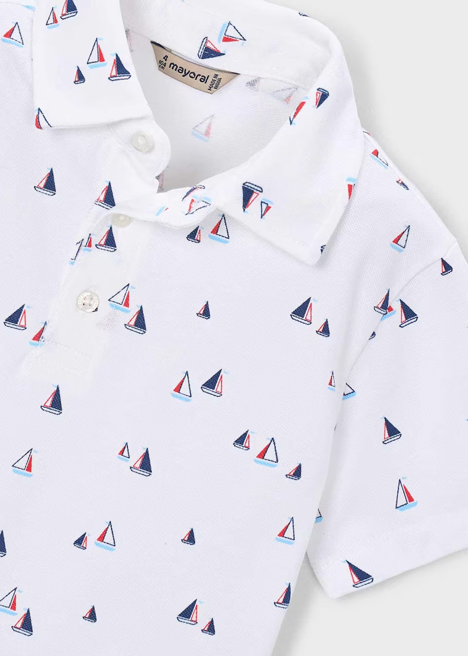 Short Sleeve Polo - Sailboats