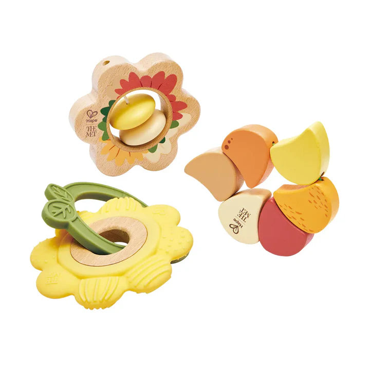 Artful Flowers Rattle Trio