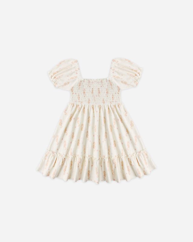 Rylee + Cru Sage Jersey Dress - Seahorses