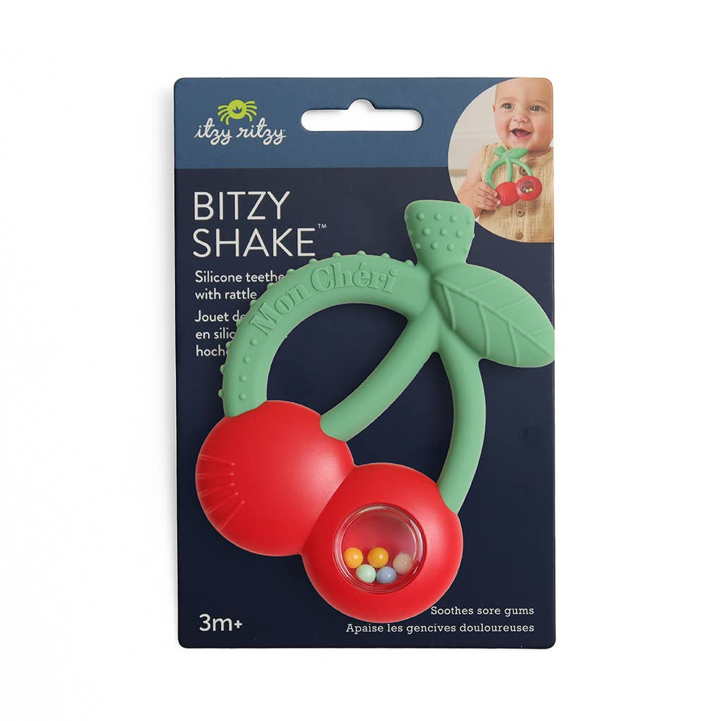 Bitzy Shake Teether Rattle - Cherries