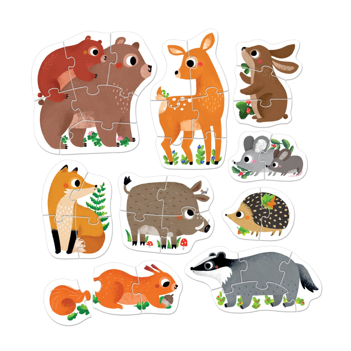Progressive Puzzles - Forest Animals