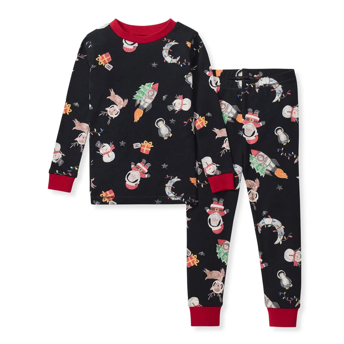 Organic Cotton Pajamas - Christmas in the Cosmos