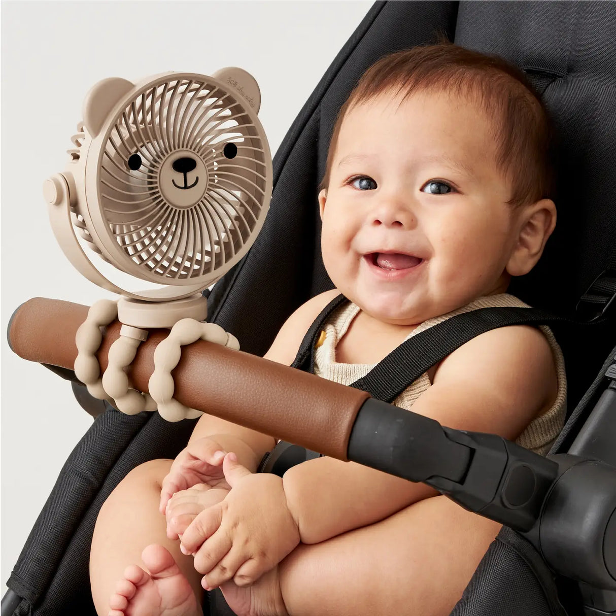 Itzy Breeze 3-Speed Stroller Fan - Bear