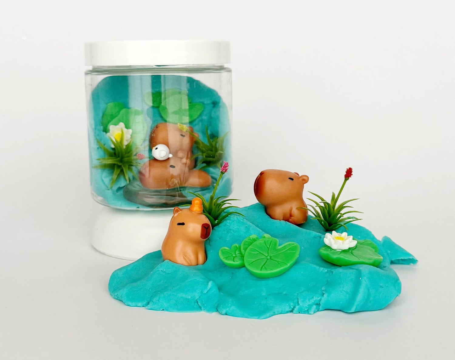 Mini Dough-to-Go - Happy Capybara (Blue Hawaiian)