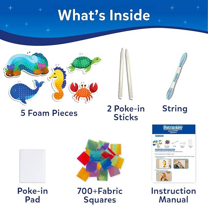 Poke-In Art - Underwater Animals