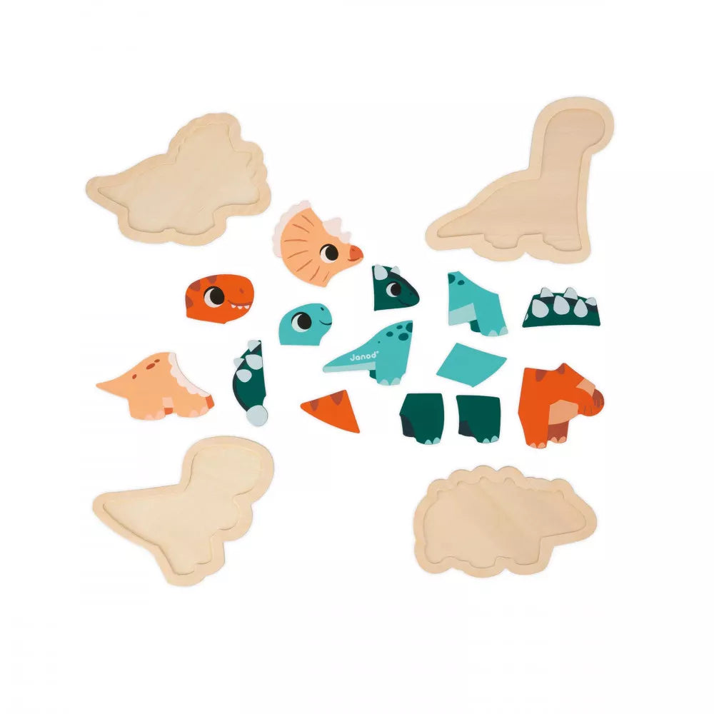 Dinosaur Shaped Progressive Puzzles