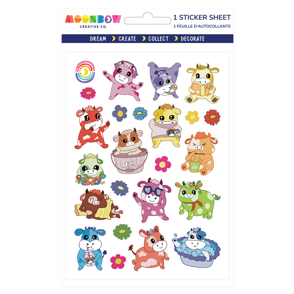 Moonbow Creative Co Stickers - Chonky Cows