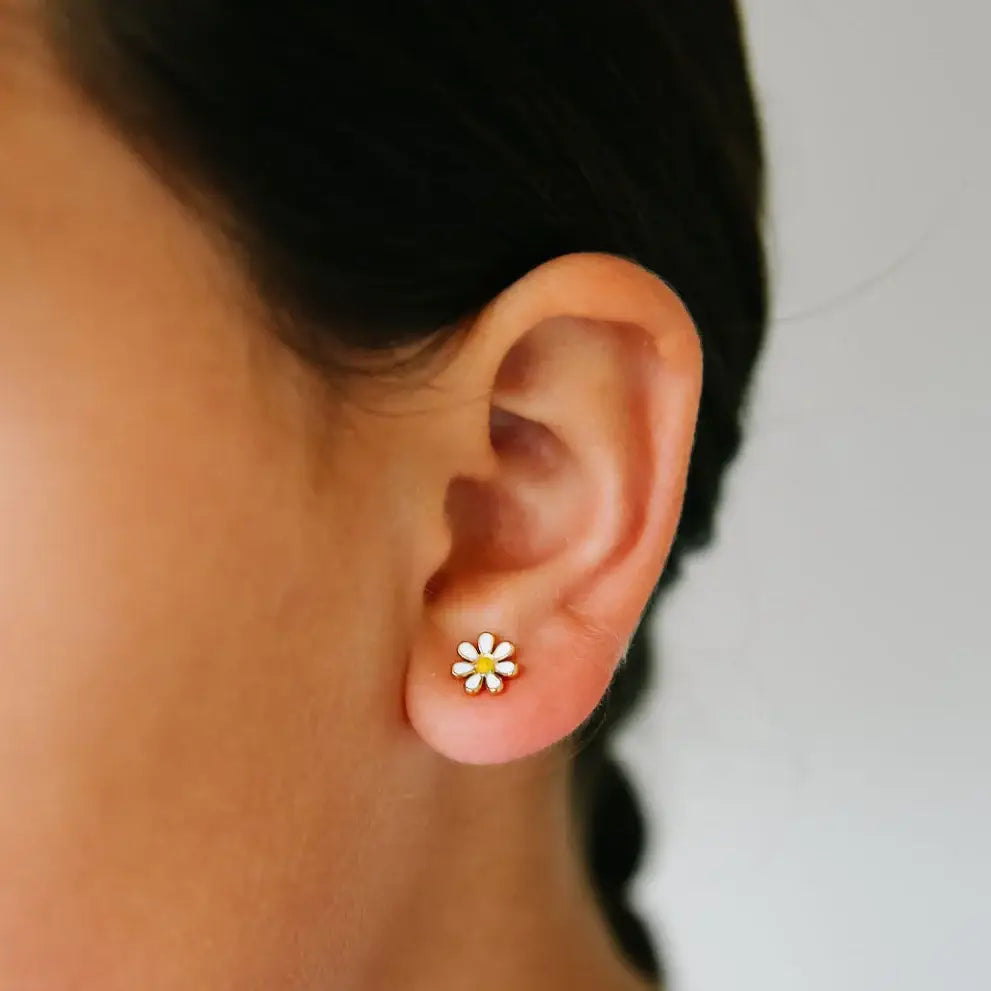Pip Pop Post Earrings - Lilac Daisy