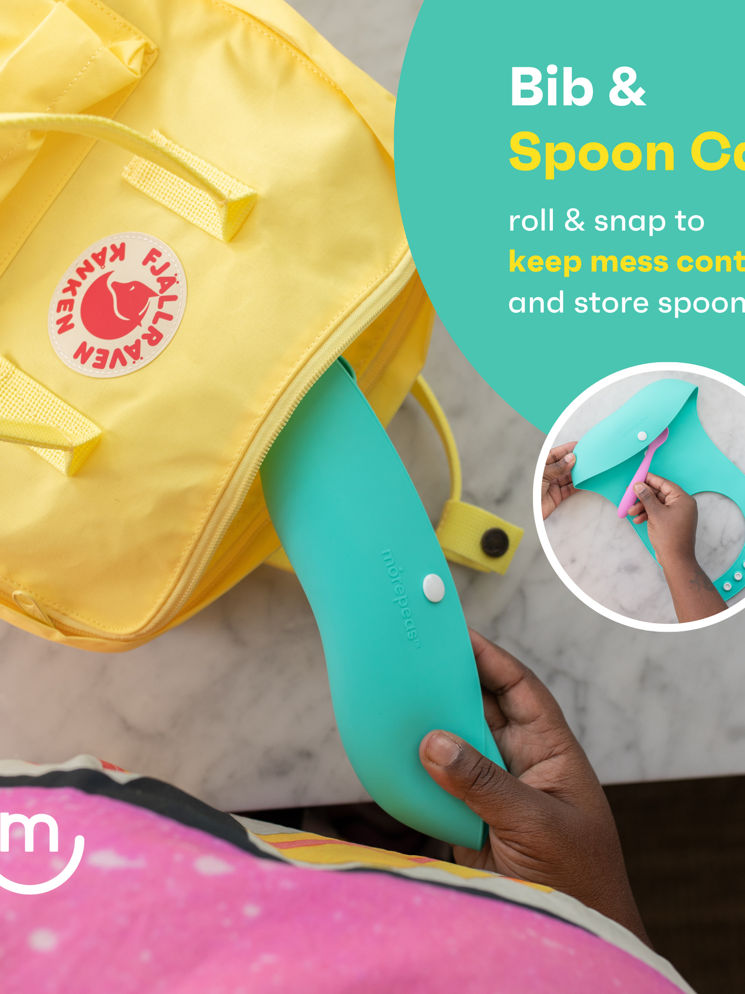 Roll & Snap Bib - Mint