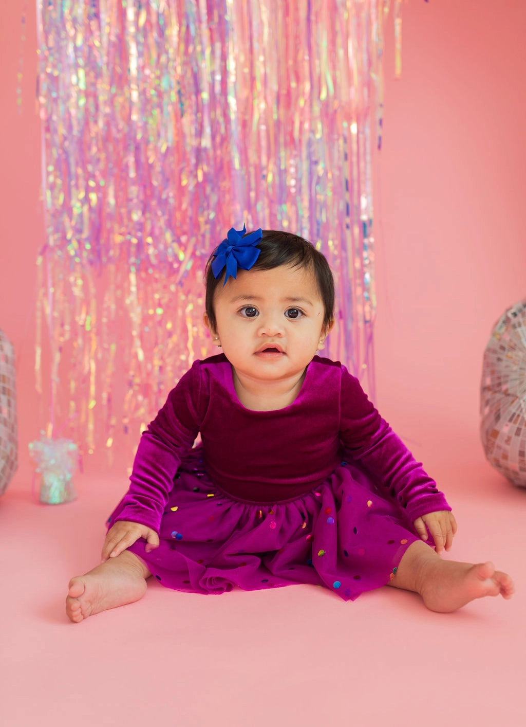 Carly Bubble - Deep Purple Confetti