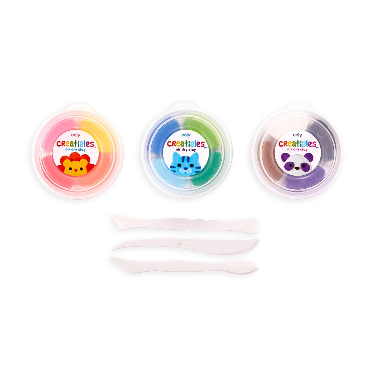Creatibles DIY Air Dry Clay Kit - 12 Colors
