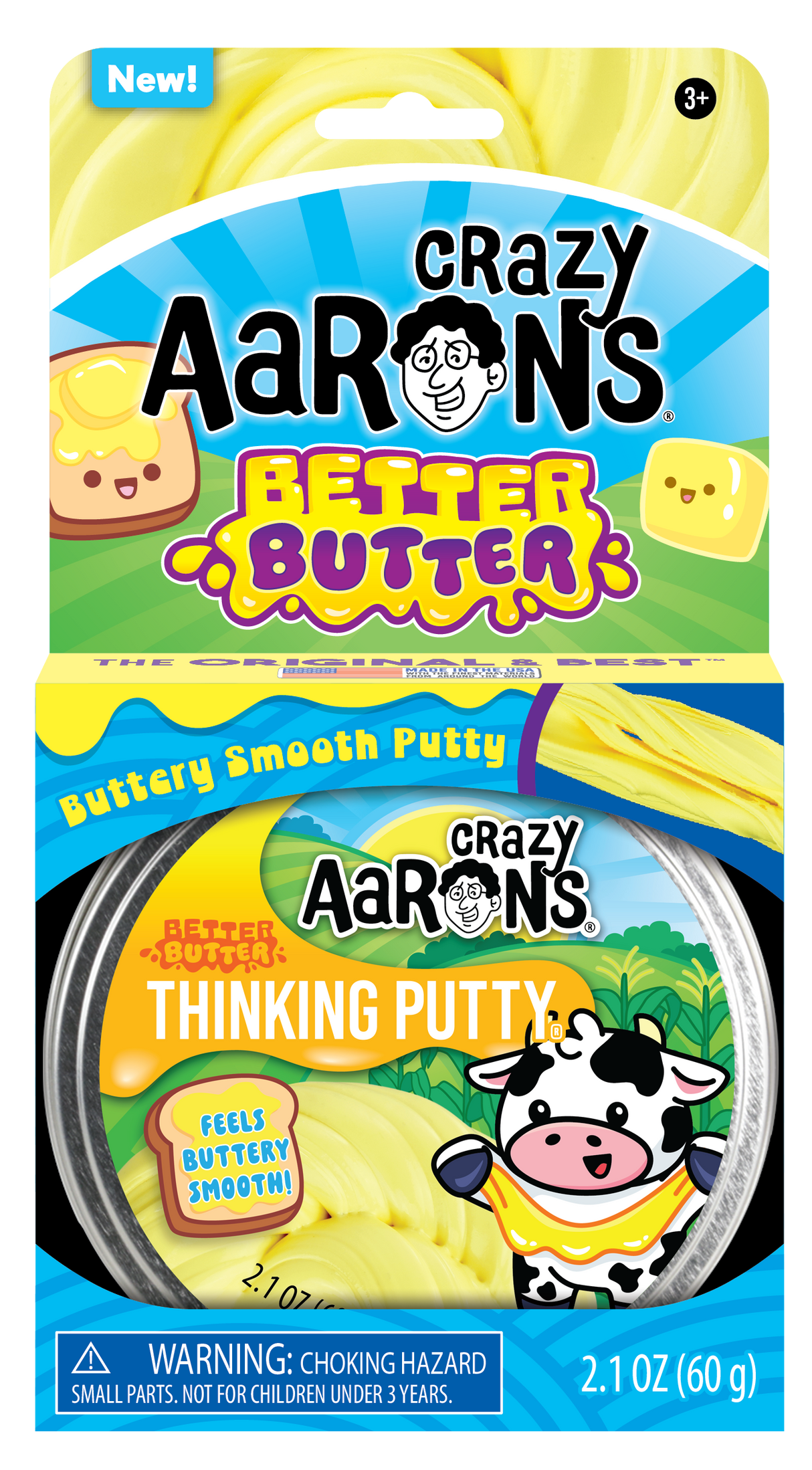 Crazy Aaron's Thinking Putty 4" Tin - Better Butter