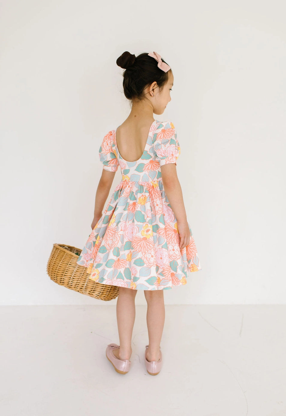 Puff Twirl Dress - Soft Floral FINAL SALE