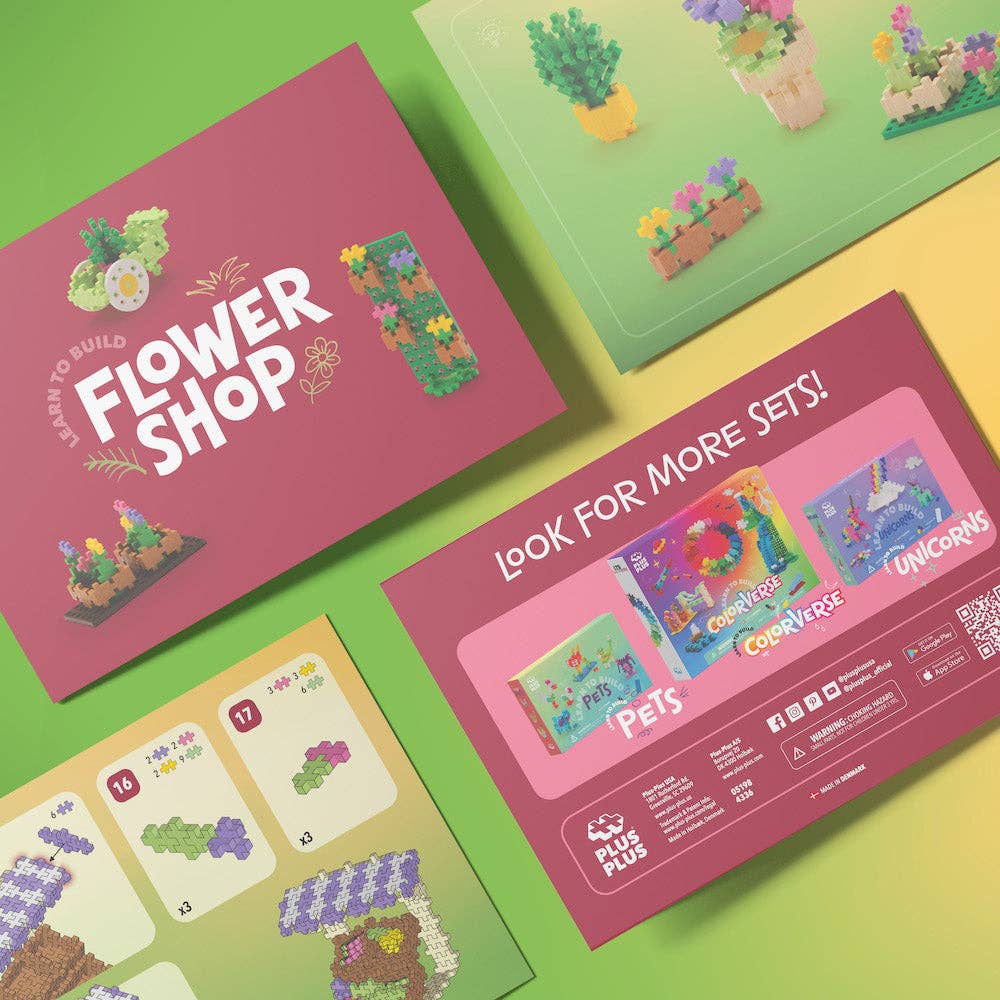 Plus-Plus Learn To Build - Flower Shop 400 pc