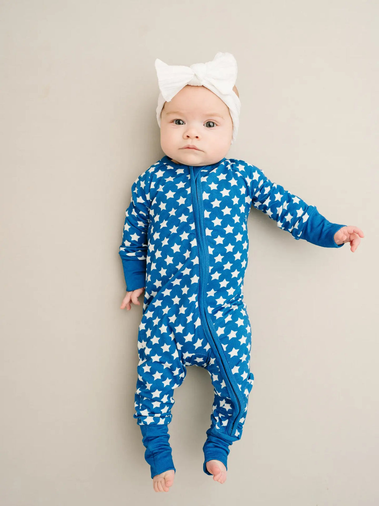 Bamboo Convertible Footie - Retro Stars FINAL SALE