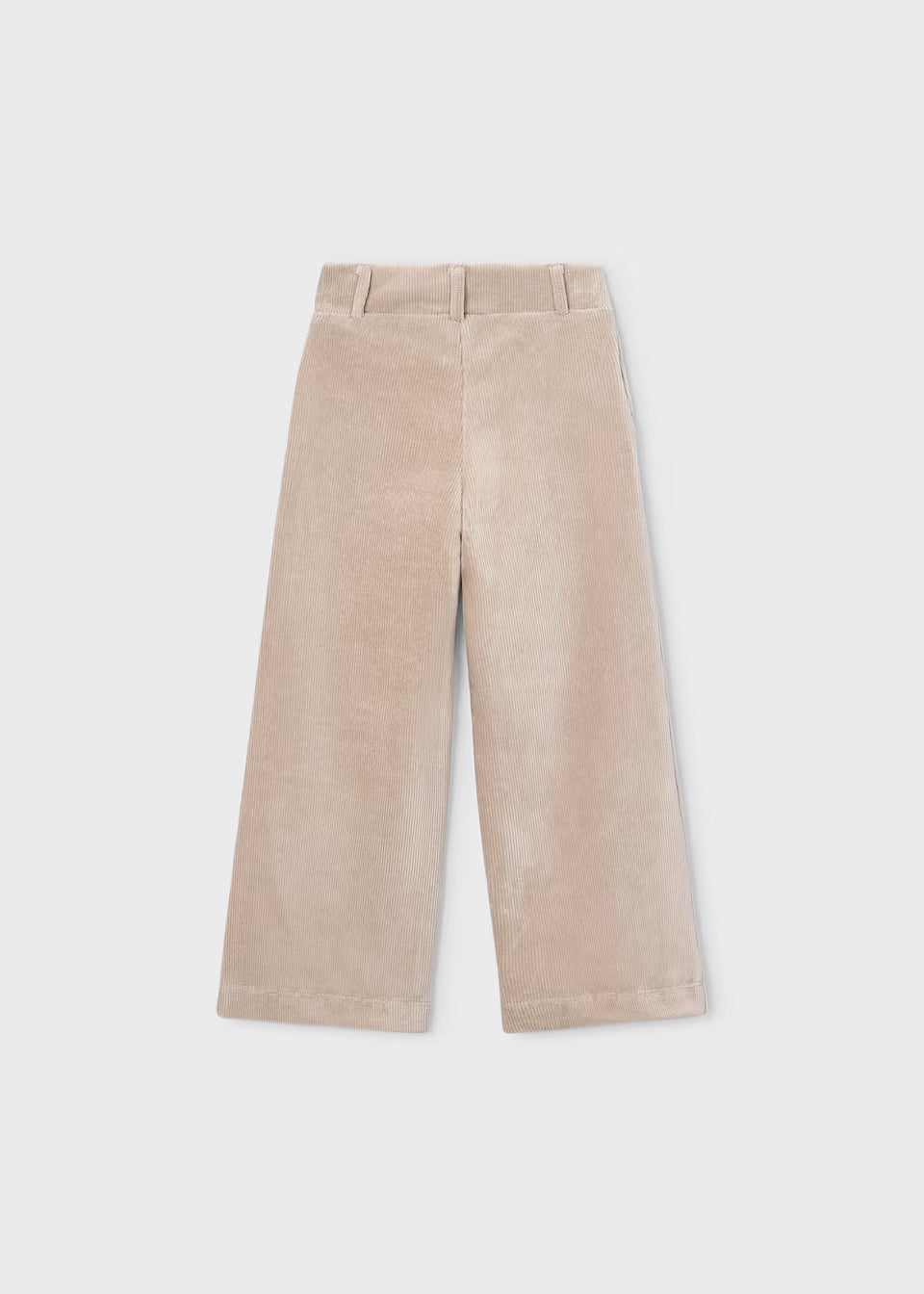Soft Cord Wide Leg Pants - Beige