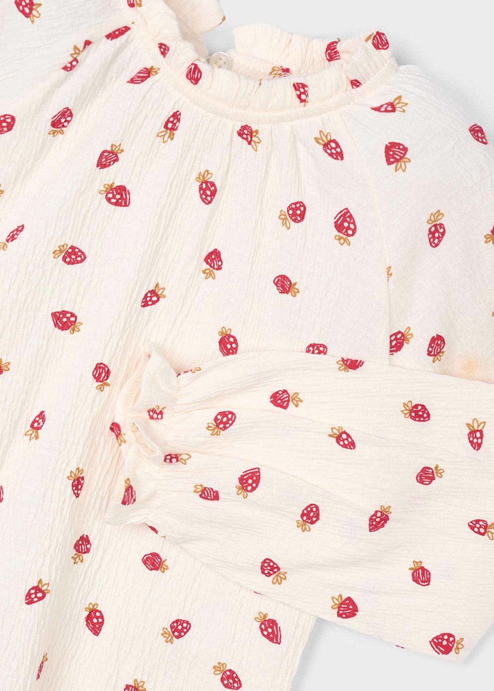 Flowy Long Sleeve Top - Strawberry