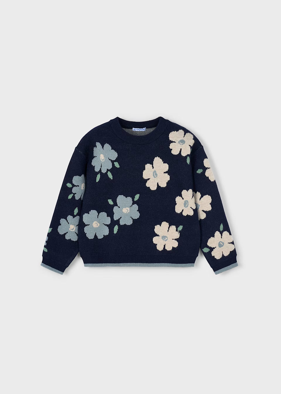 Jacquard Sweater - Flowers