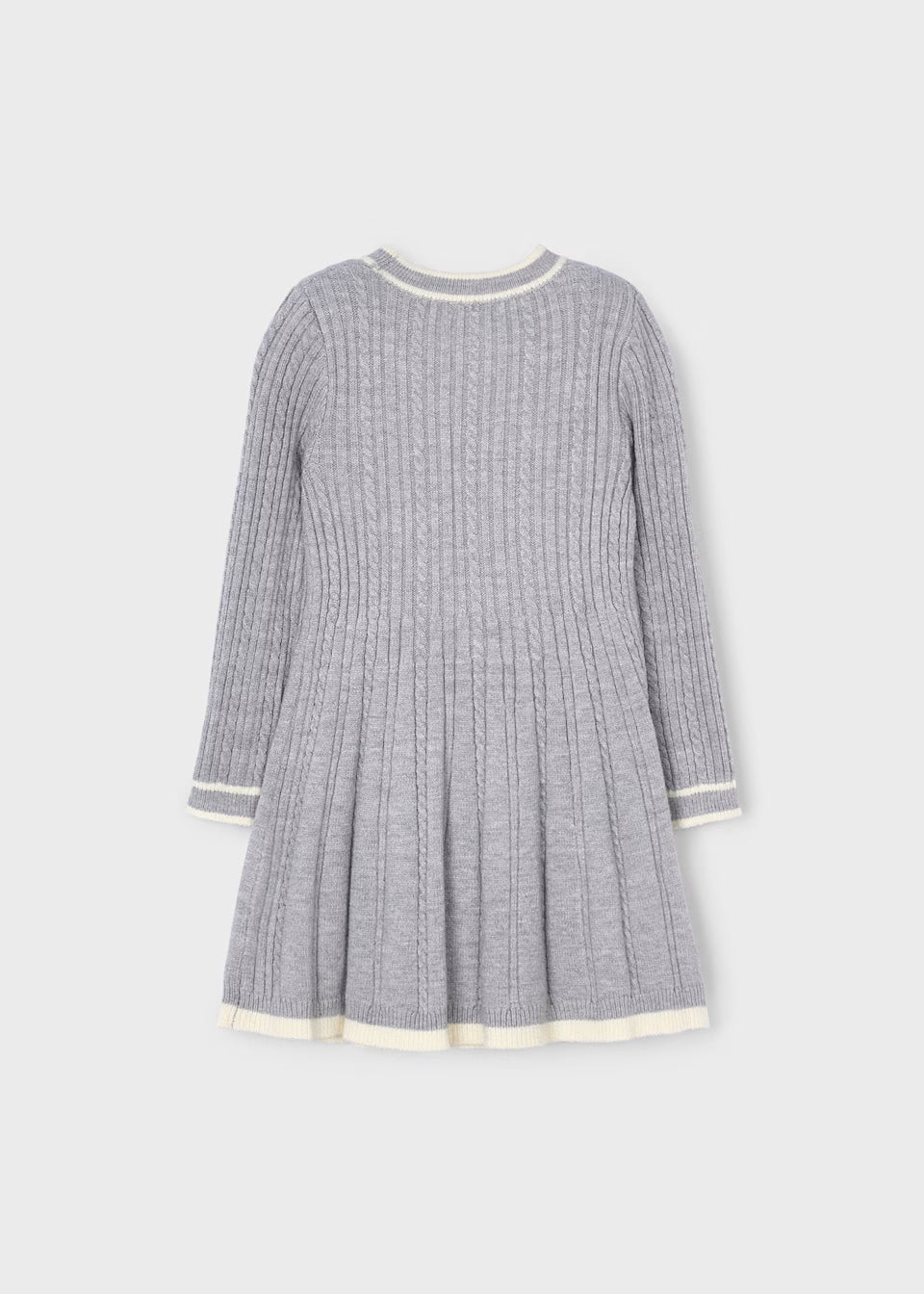 Knit Sweater Dress - Silver