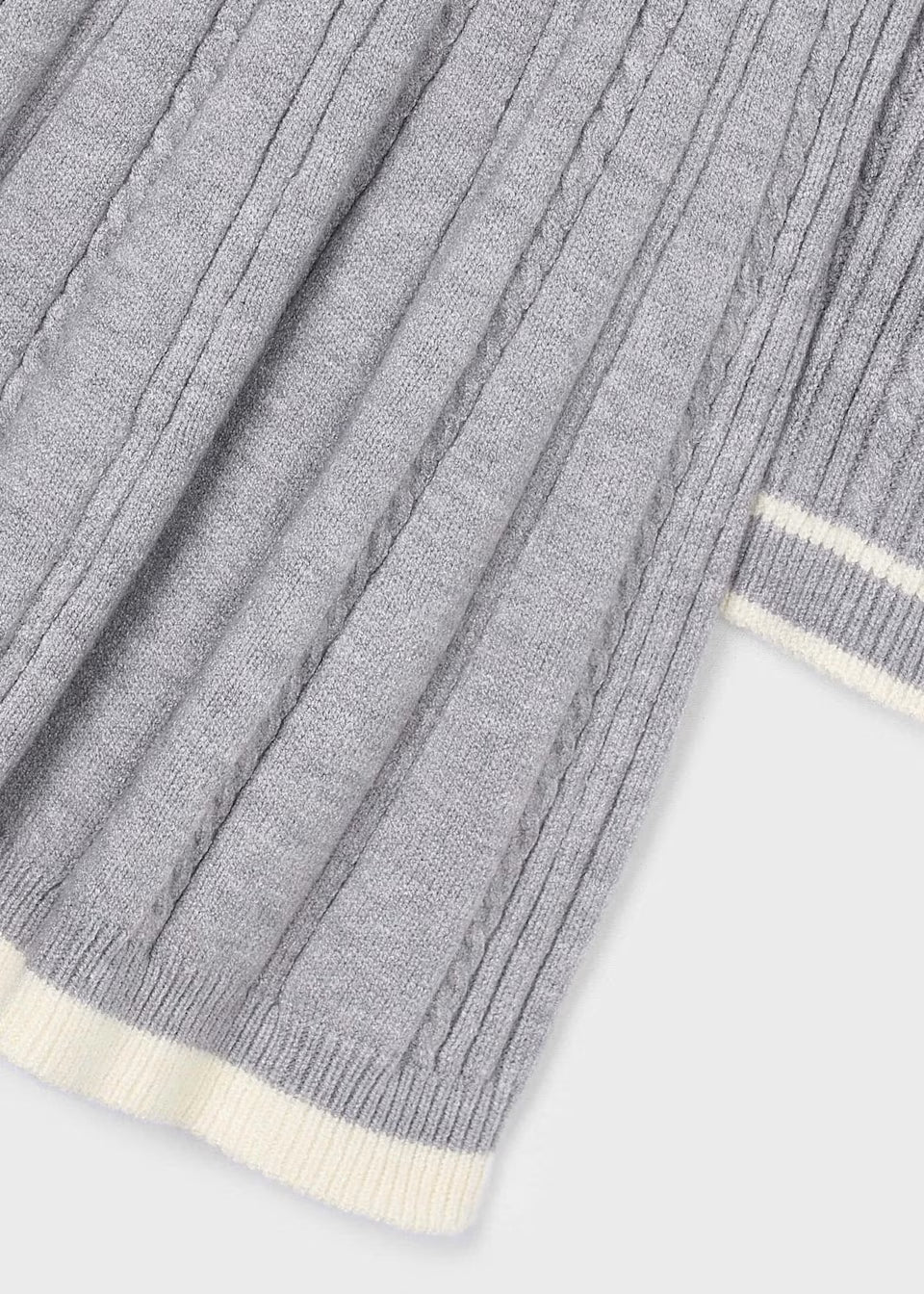 Knit Sweater Dress - Silver