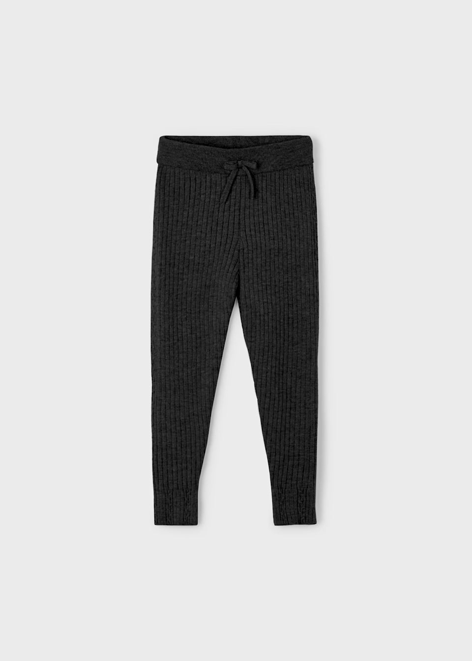 Sweater Knit Leggings - Black