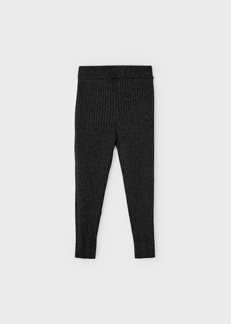 Sweater Knit Leggings - Black