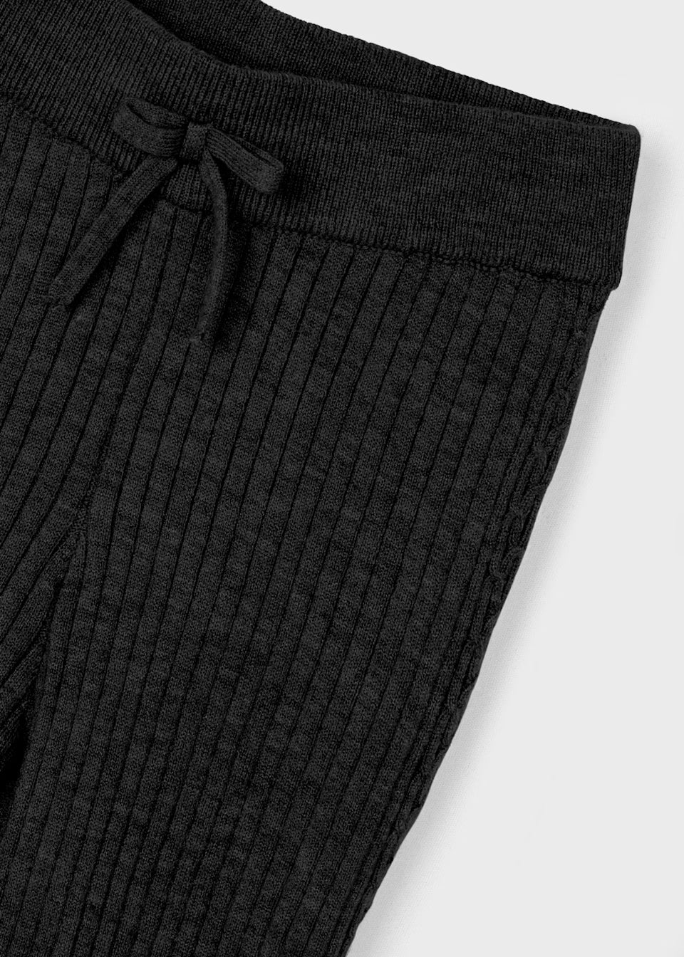 Sweater Knit Leggings - Black