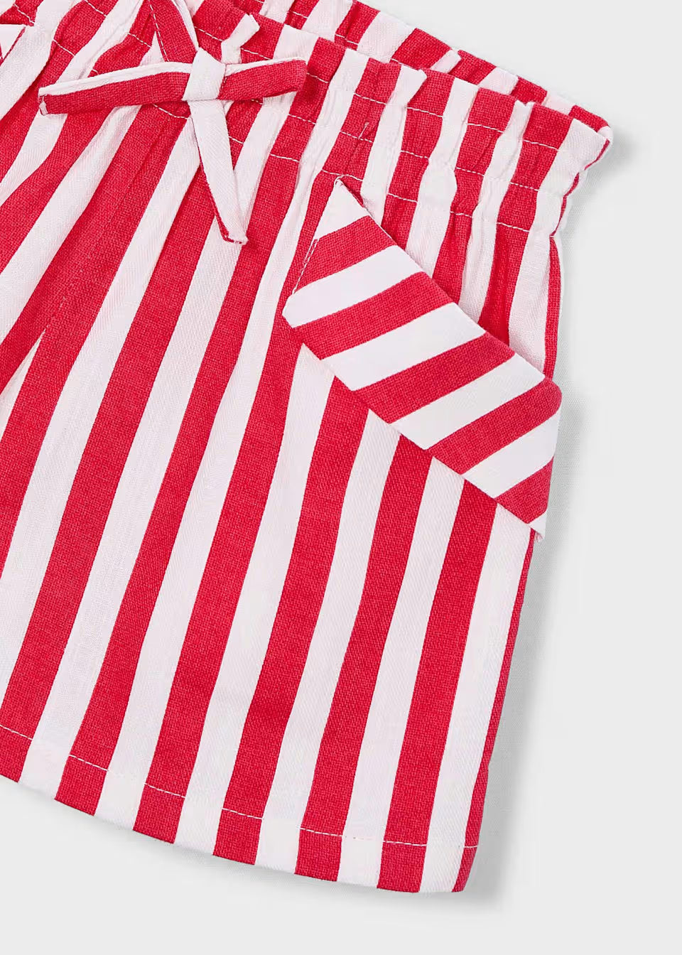 Pull On Pocket Shorts - Persimmon Stripe