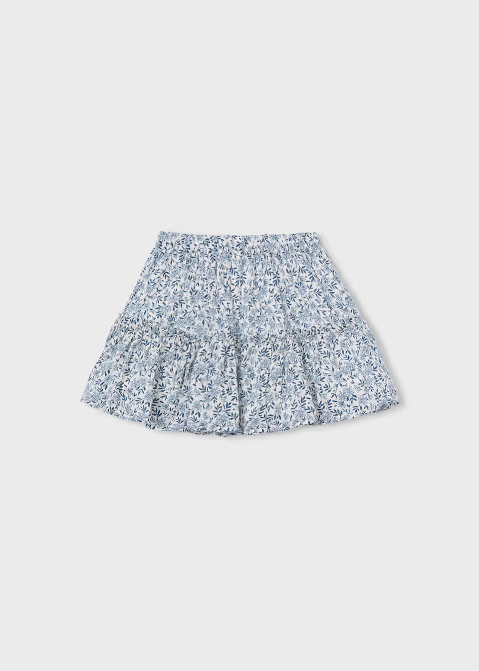 Tiered Skort - Blue Floral