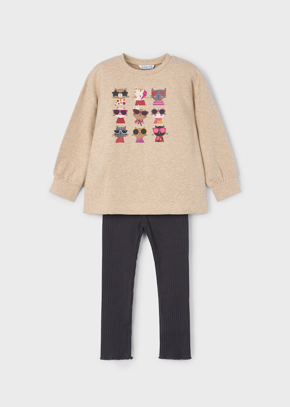 Graphic Pullover and Leggings - Cool Cats