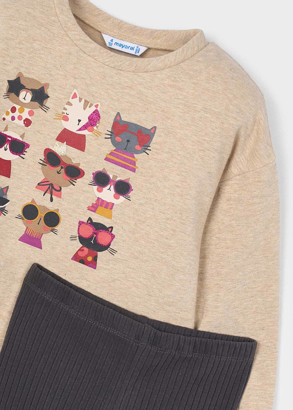 Graphic Pullover and Leggings - Cool Cats