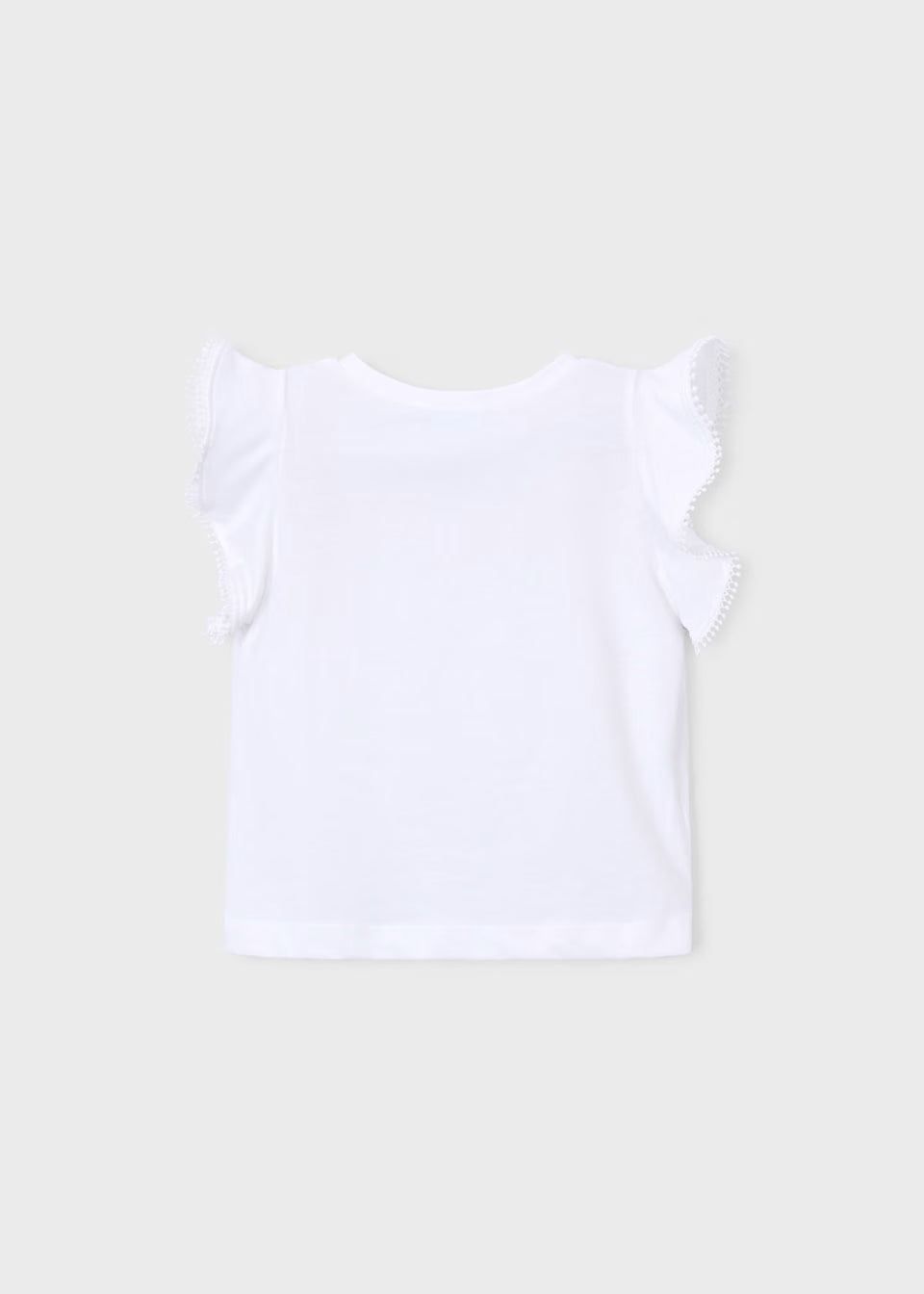 Ruffled Tee - White