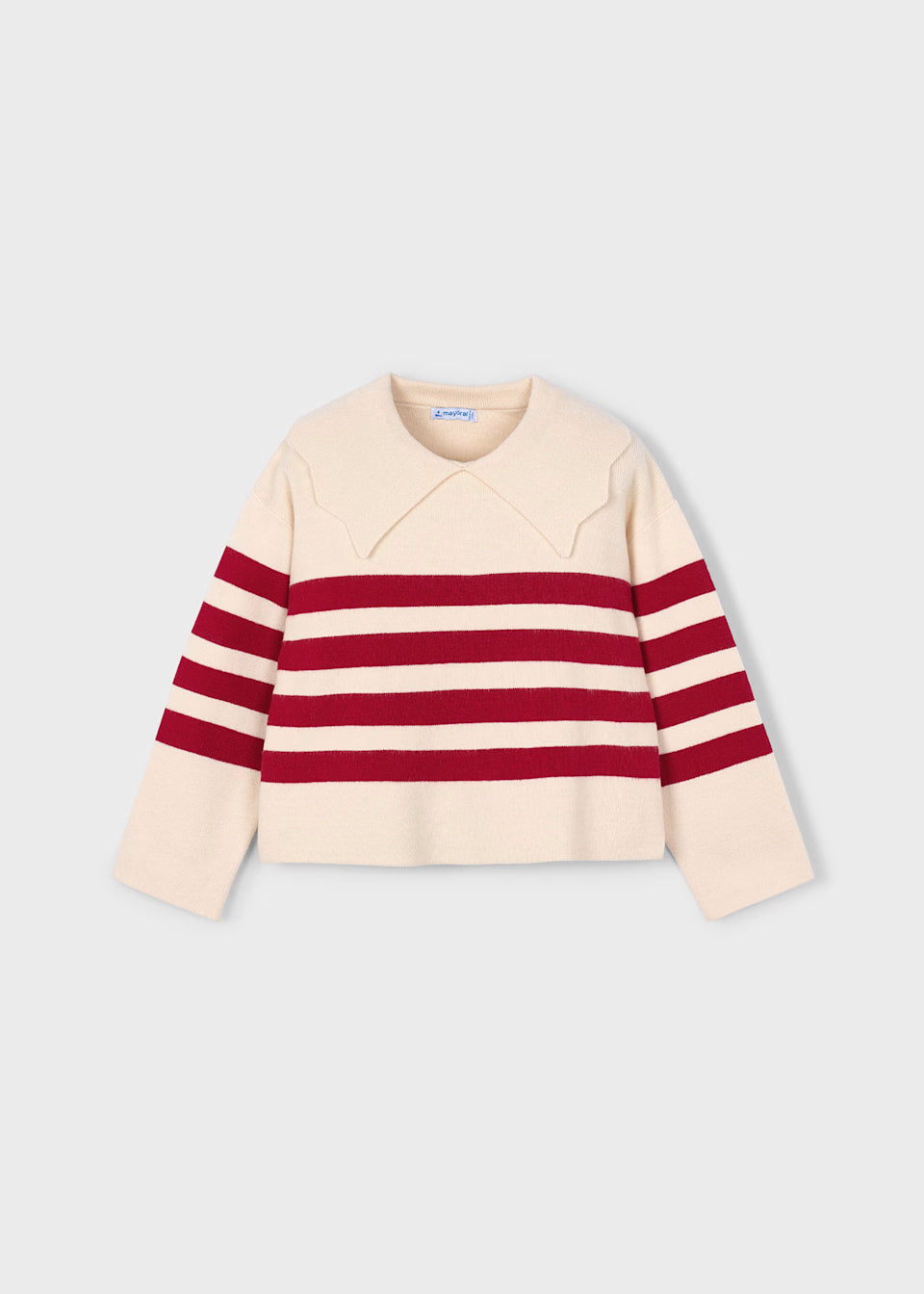 Striped Sweater - Almond