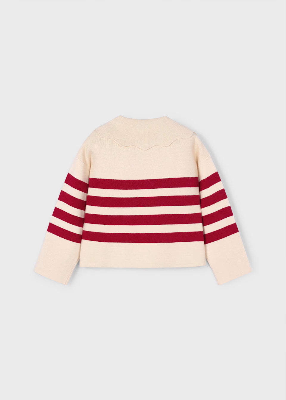 Striped Sweater - Almond