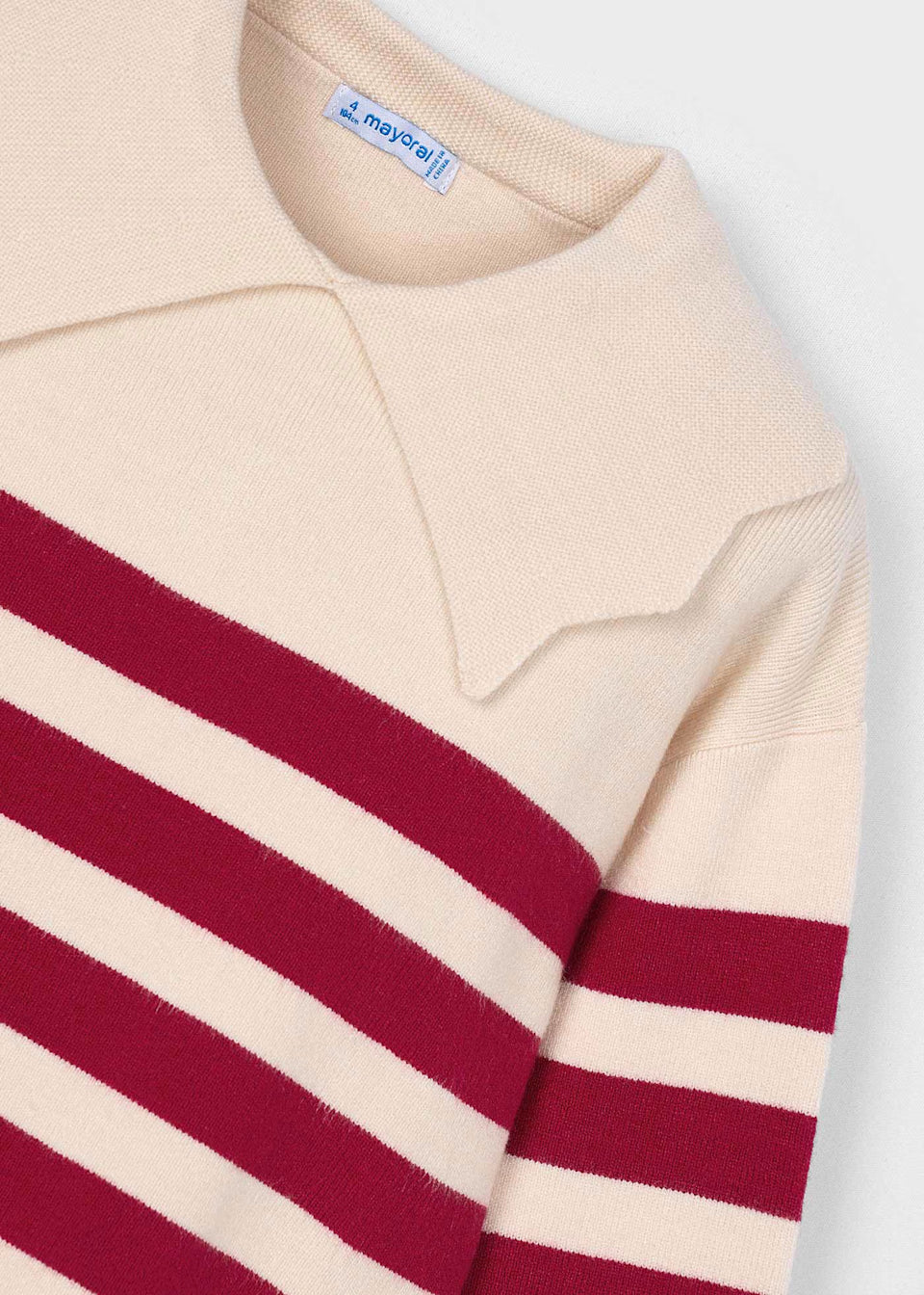 Striped Sweater - Almond