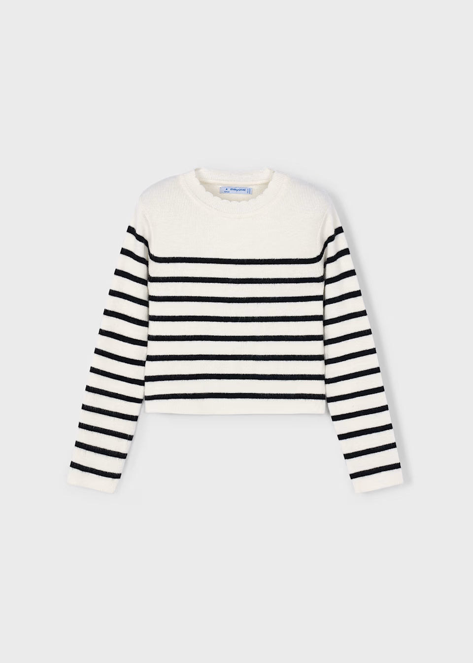 Scallop Collar Sweater - Macchiato
