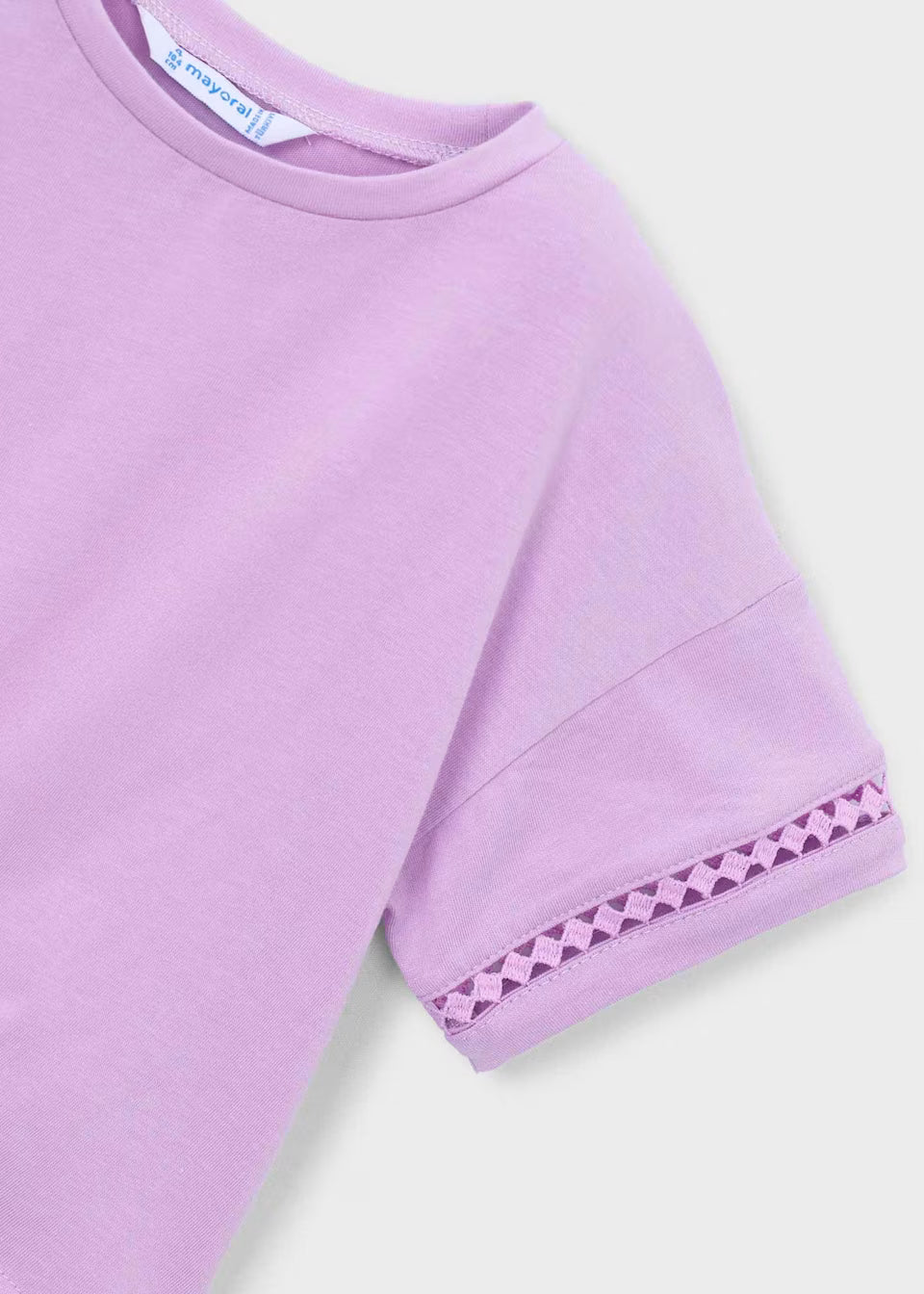 Tie Front Tee - Lilac