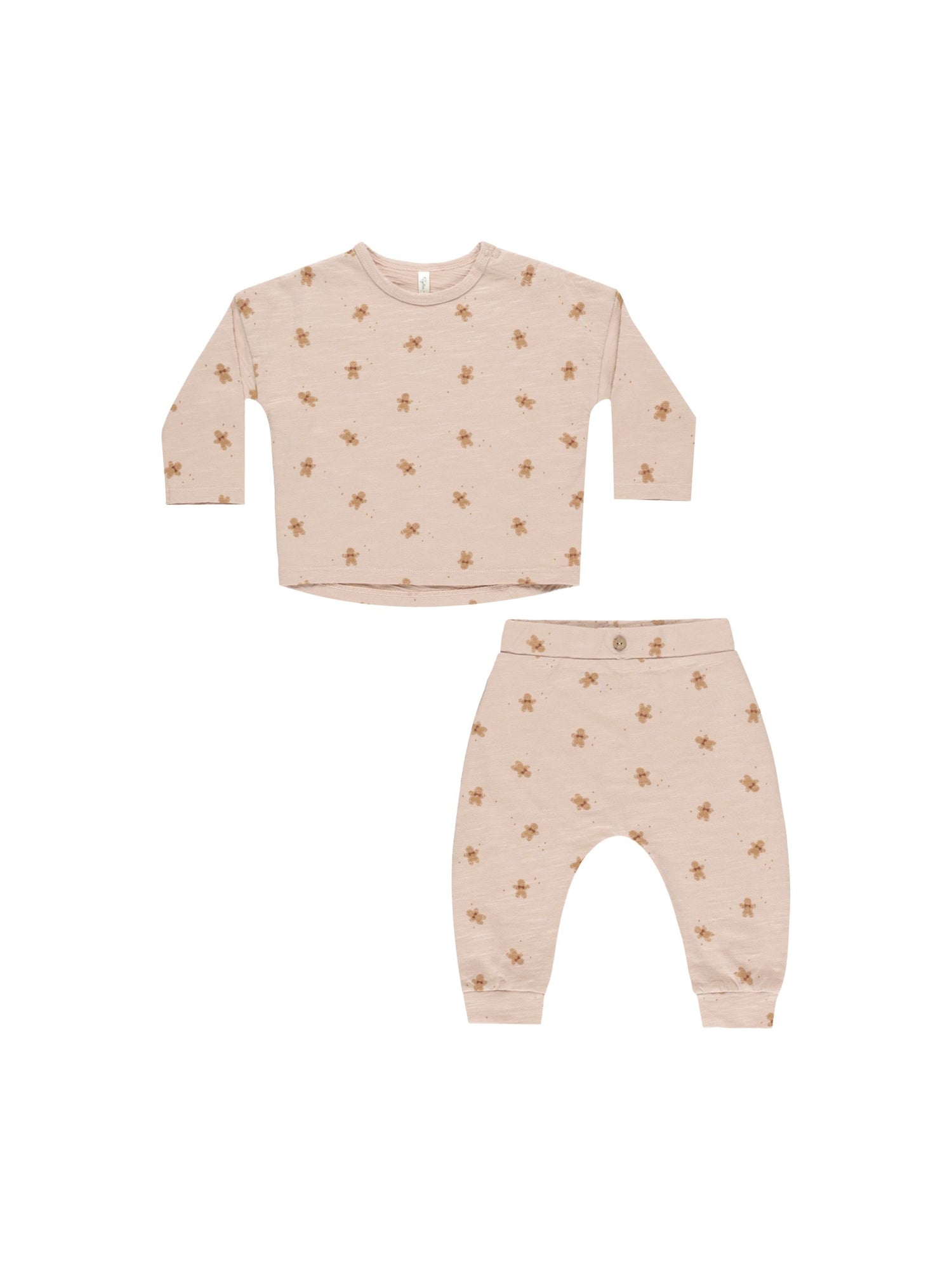 Rylee + Cru Long Sleeve Tee + Pant Set - Gingerbread FINAL SALE
